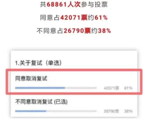 免去了准备复试和担惊受怕的过程,也是帮助考生较少压力了。